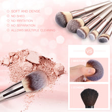 Load image into Gallery viewer, Pinselset Make Up Pinsel 20 Stück BESTOPE Pro fessionelles Kosmetikpinsel Schminkpinsel Set Augenpinsel Lidschattenpinsel Make Up Pinsel Set Champagner Gold