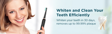 Load image into Gallery viewer, Sonic Electric Toothbrush for Adults - Rechargeable with 8 Brush Heads &amp; Travel Case,Teeth Whitening , Power with Holder, 3Hours Charge for 120 Days - Black
