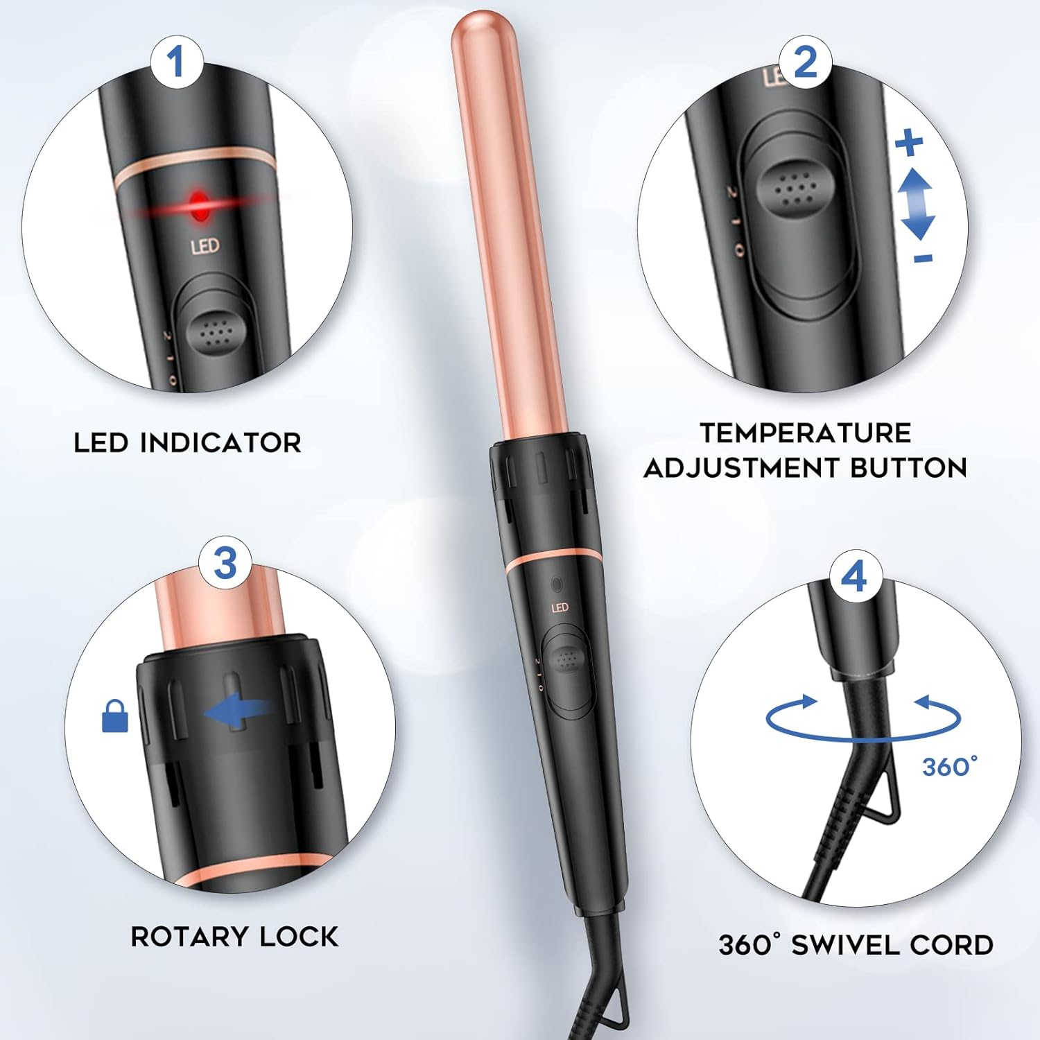 Bestope curling wand clearance how to use