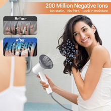 Load image into Gallery viewer, Professional Hair Dryer Blow Dryer with Diffuser, 110,000RPM High-speed Blow Dryer for Fast Dry, Negative Ionic Hair Dryer, Magnetic Nozzle&amp;LED Display, Portable Hair Dryer for Travel Home Salon
