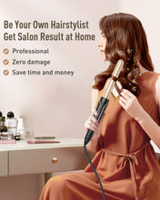 Load image into Gallery viewer, Waver Curling Iron Curling Wand - BESTOPE PRO 5 in 1 Curling Wand Set with 3 Barrel Hair Crimper for Women, Fast Heating Crimper Wand Curler in All Hair Type, Women Gifts - Gold
