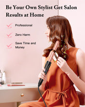 Load image into Gallery viewer, Waver Curling Iron Wand, BESTOPE PRO 5 in 1 Curling Wand Set with 3 Barrel Hair Crimper for Women, Fast Heating Hair Wand Curler in All Hair Type
