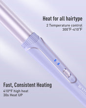 Load image into Gallery viewer, Waver Curling Iron Curling Wand - BESTOPE PRO 5 in 1 Curling Wand Set with 3 Barrel Hair Crimper for Women, Fast Heating Crimper Wand Curler in All Hair Type, Women Gifts - Purple
