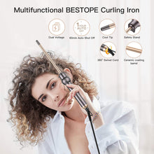 Load image into Gallery viewer, BESTOPE PRO Hair Curling Iron 1 inch with LCD Temperature Display Professional Hair Curler Curling Wand for All Hair Types,Dual Voltage and Auxiliary Curling Accessory Included, Rose Golden
