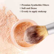 Load image into Gallery viewer, BESTOPE PRO Makeup Brushes 17Pcs Makeup Brush Set with 1 Pcs Silicone Face Mask Brush&amp;1 Makeup Sponge&amp;1 Brush Cleaner Premium Synthetic Concealers Foundation Eye Shadows Make Up Brush Kit Bamboo Handle
