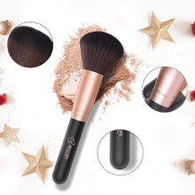 Load image into Gallery viewer, BESTOPE PRO 18 Pcs Makeup Brushes Premium Synthetic Fan Foundation Powder Kabuki Brushes Concealers Eye Shadows Make Up Brushes Kit, Rose Gold
