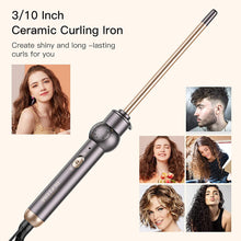 Load image into Gallery viewer, BESTOPE PRO Hair Curling Iron 1 inch with LCD Temperature Display Professional Hair Curler Curling Wand for All Hair Types,Dual Voltage and Auxiliary Curling Accessory Included, Rose Golden
