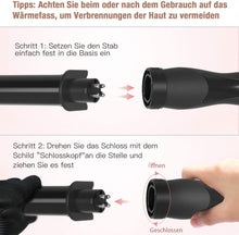 Load image into Gallery viewer, Lockenstab Set BESTOPE Pro Upate Lockenstäbe 6 in 1 Welleneisen mit Lockenwickler 30s schnelle Heizung Wellenstyler Keramikbeschichtung mit LCD-Display
