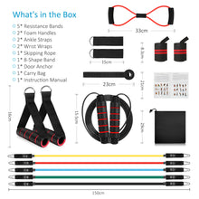 Load image into Gallery viewer, Resistance Bands Set for Men Exercise- Resistance Band with Handle for Indoor Outdoor, Workout Band Fitness Band for Muscle Training Shape Body
