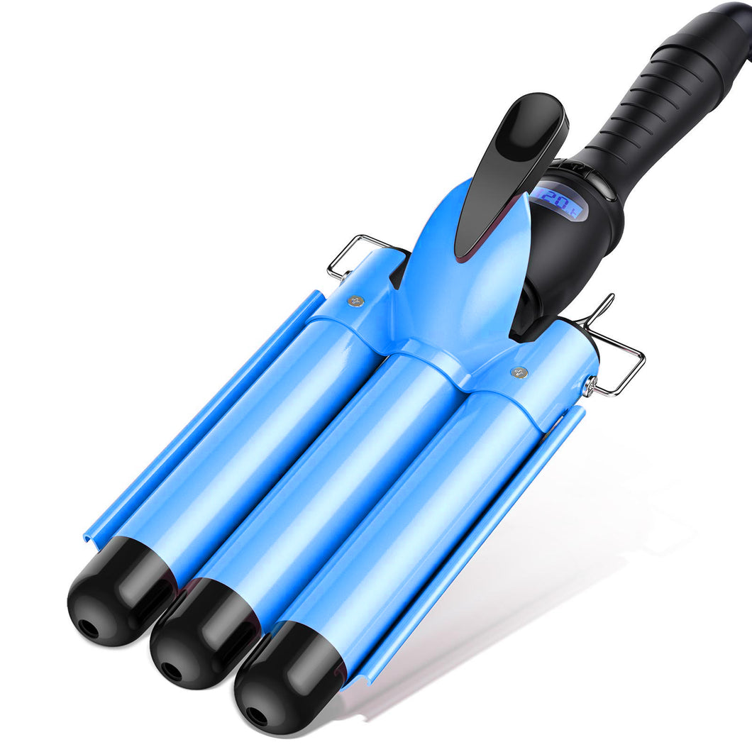 BESTOPE PRO 1 Inch Curling Iron, Hair Curler with Ceramic Coating Barrel Professional Curling Wand Instant Heat up to 450°F,Dual Voltage,Include Heat Resistant Glove